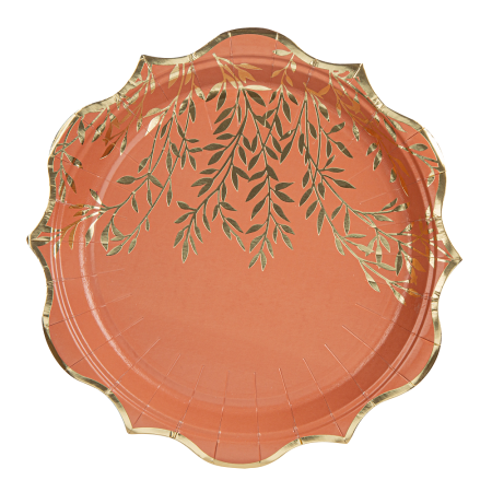 8 assiettes "terracotta...