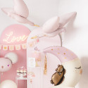 Ballon mylar Cigogne - rose vif