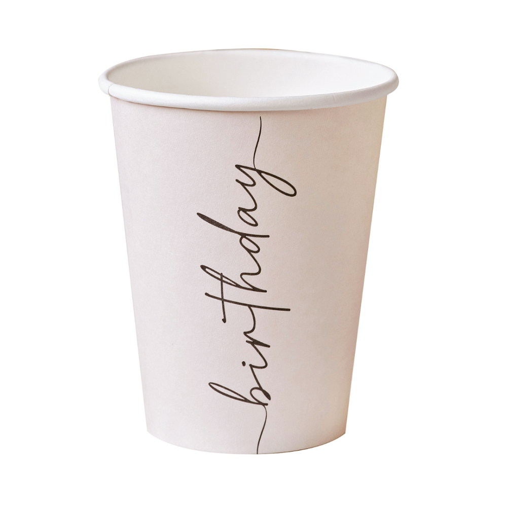 8 gobelets nude "birthday"