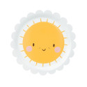 6 Assiettes Soleil - 18 cm