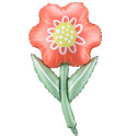 Ballon mylar Fleur