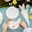 20 Serviettes de table Poule - mix -