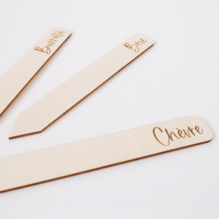 Etiquette à planter en bois...