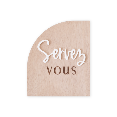 Panneau demi-arche bois et...