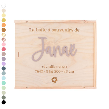 Boite à souvenirs naissance...