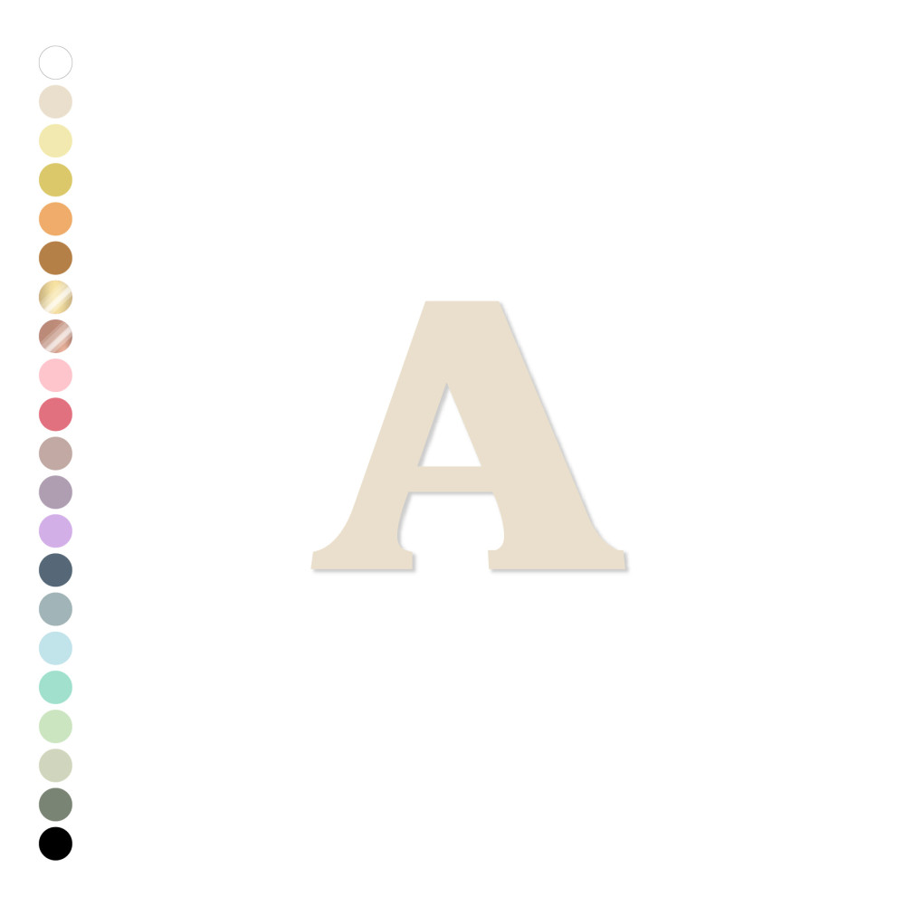 Lettre ou chiffre en plexiglas - 10 cm - couleur au choix