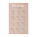 Plan de table personnalisable rectangulaire "Sand" - 80 cm