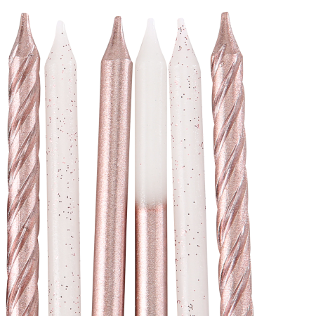 8 bougies tendances "rose...