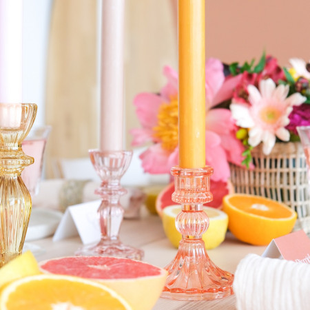 Bougeoir en verre...