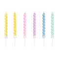 6 Bougies torsadées