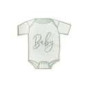 16 serviettes body sauge "baby"