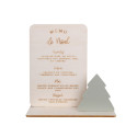 Menu de Noël personnalisable "sapin" - couleur au choix