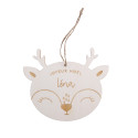 Décoration de sapin personnalisable "tête de faon"