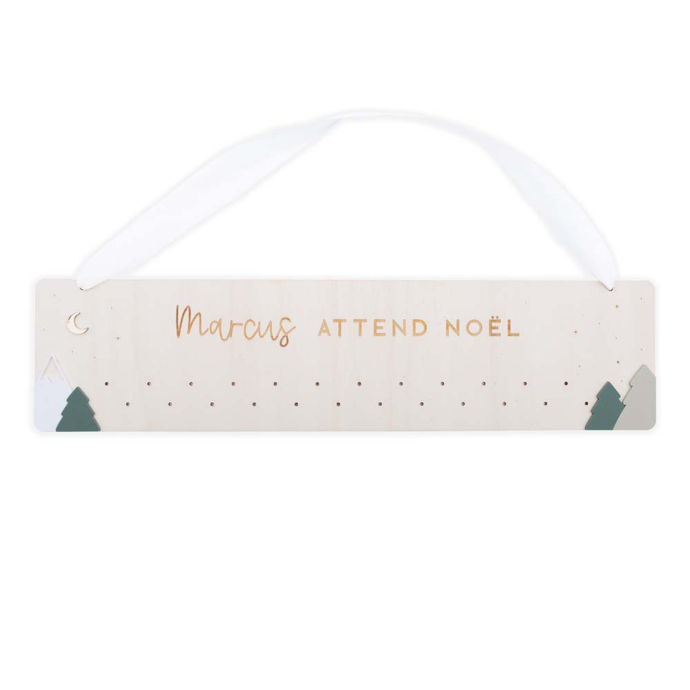 Calendrier de l'avent personnalisable "nuit étoilée"