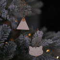 Lot de 5 mini décorations de sapin "forêt"
