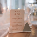 Menu de Noël personnalisable "sapin" - couleur au choix