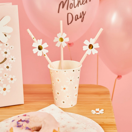 16 pailles marguerite