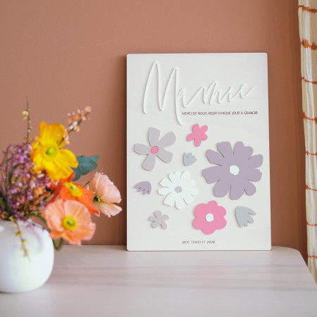 Grand panneau en bois...