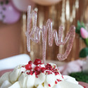 Cake topper paillettes personnalisable