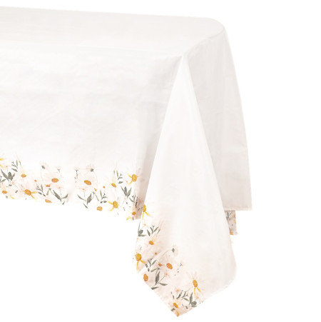 Nappe blanche et motifs...