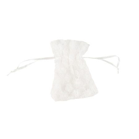 4 pochons voile "fleurs...