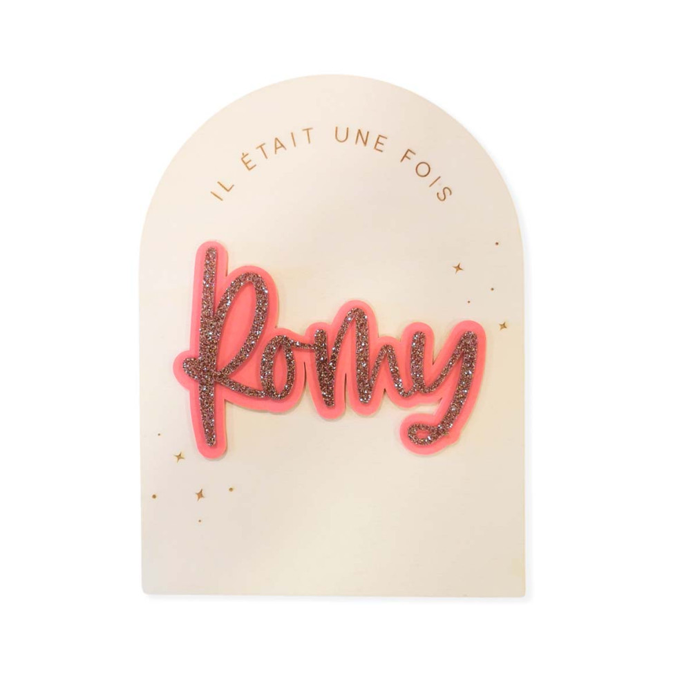 Panneau personnalisable "il était une fois"