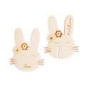 Marque place en bois personnalisable "lapinou"