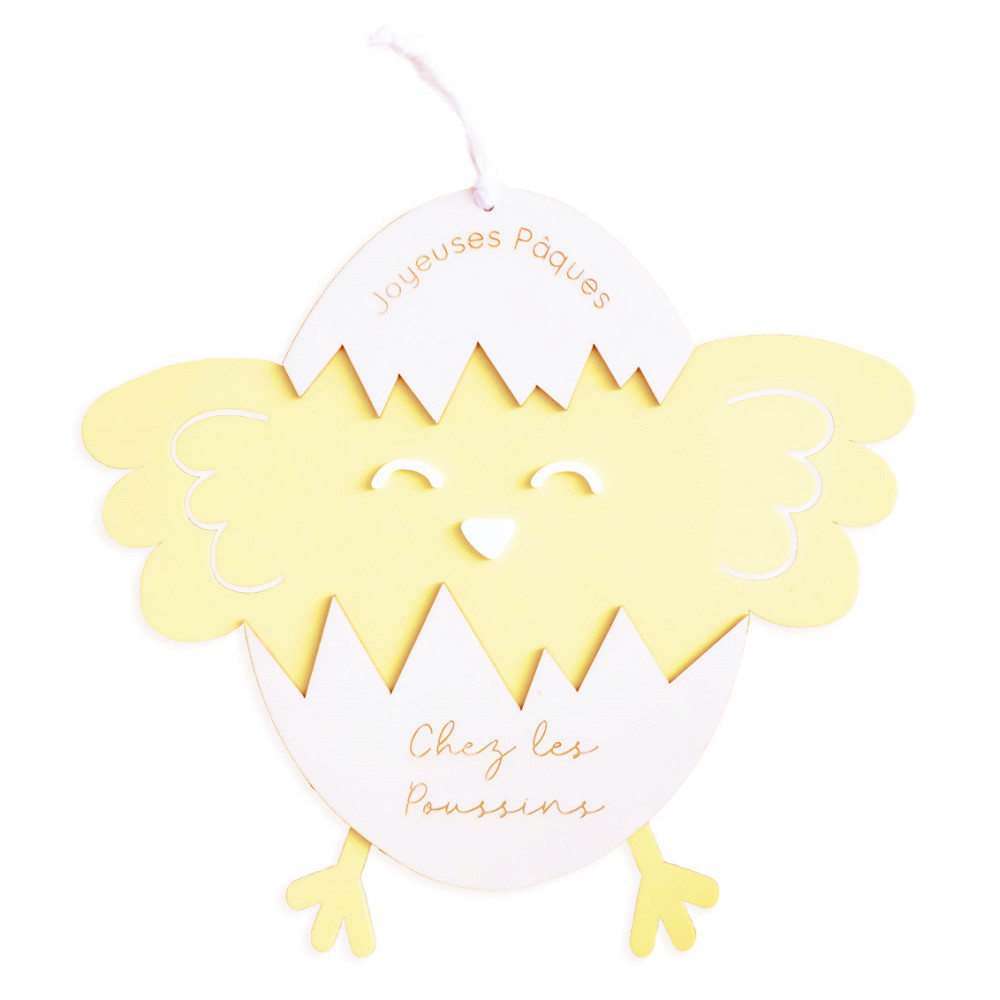 Décoration à suspendre personnalisable "poussin"