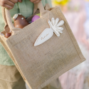 Panier de Pâques en jute personnalisable "carotte"