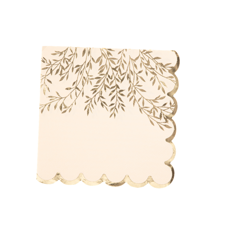 16 serviettes "blush...