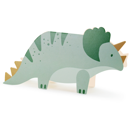 6 Invitations Tricératops