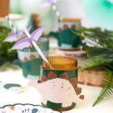 6 Manchons pour Gobelets Dinosaure