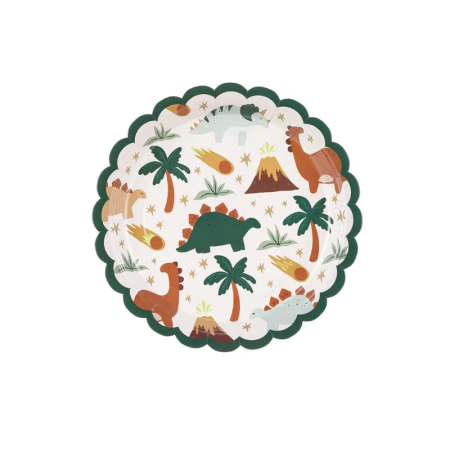 6 Assiettes Dinosaures