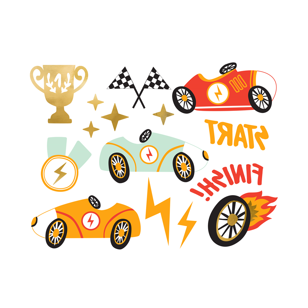 11 Tatouages temporaires Voitures