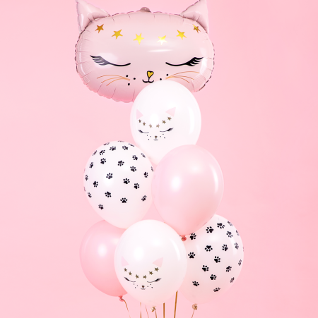 6 Ballons 30 cm - chaton