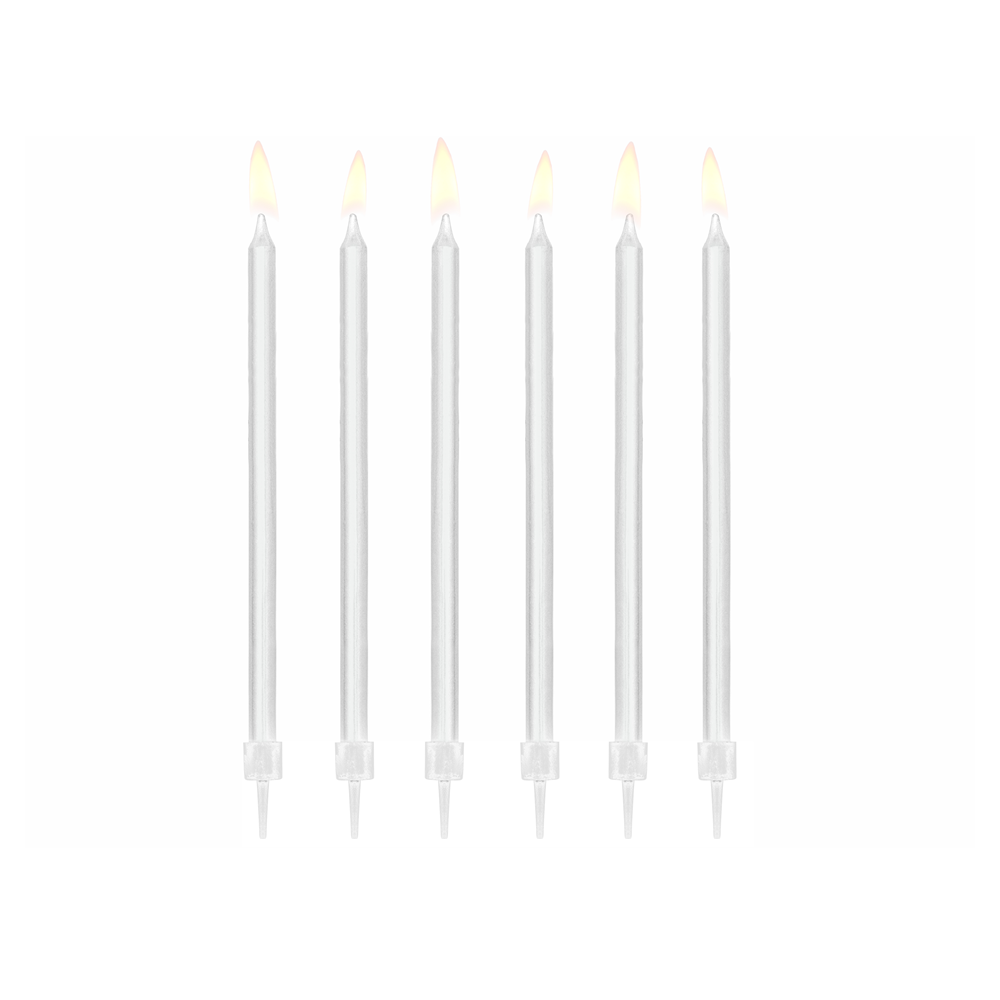 12 Bougies unies - blanches