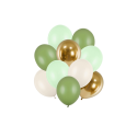 10 Ensemble de ballons en latex - mix vert