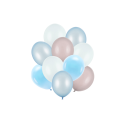 10 Ensemble de ballons en latex - mix bleu