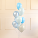 10 Ensemble de ballons en latex - mix bleu