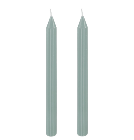 2 bougies cierges cannelées...