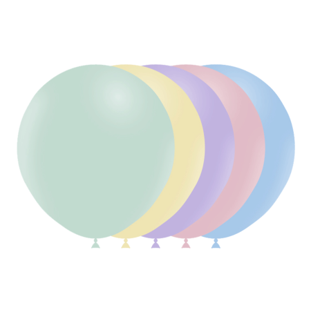 5 ballons en latex "pastel"...