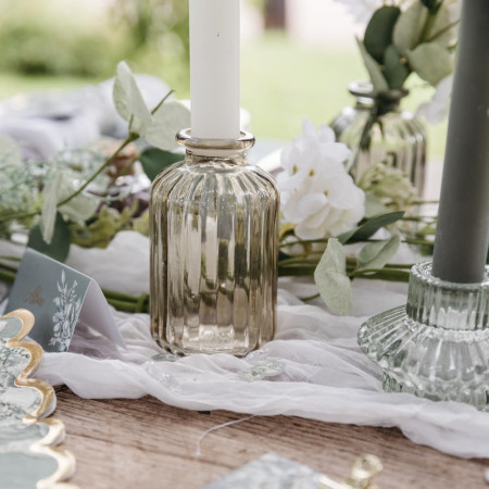 Vase en verre strié "sable"...