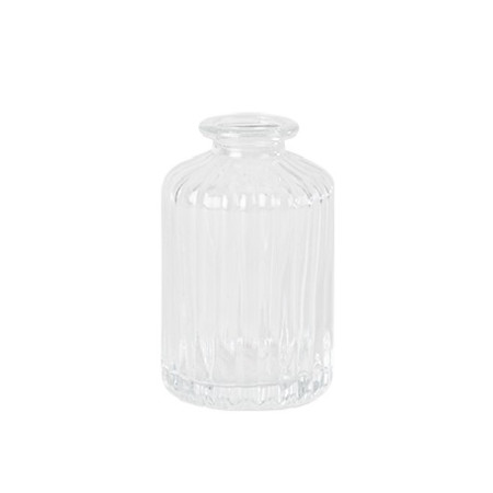 Vase en verre strié...