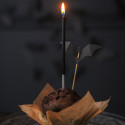 6 Cake topper Chauves -souris - noir