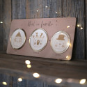 Panneau en bois personnalisable "portrait de famille"