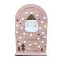 Calendrier de l'avent personnalisable en bois "petits messages" - 46 cm