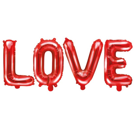 Ballon mylar Love - rouge