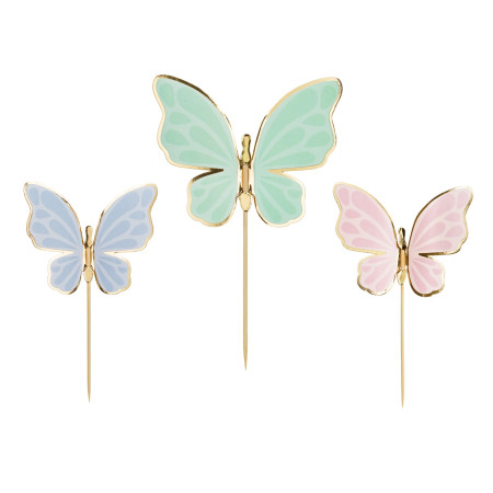 9 Cake topper papillons