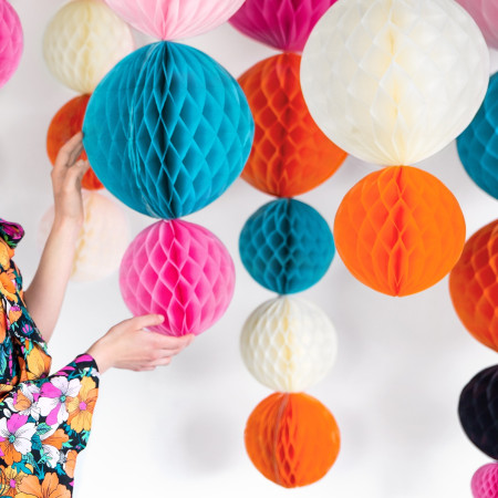 Boule de papier alvéolé-...