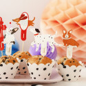 7 Cake topper Chiens